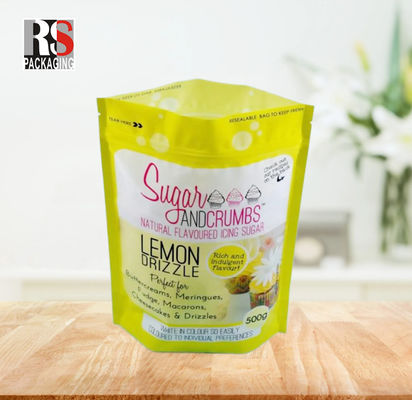 Sac d'emballage alimentaire en papier d'aluminium mat