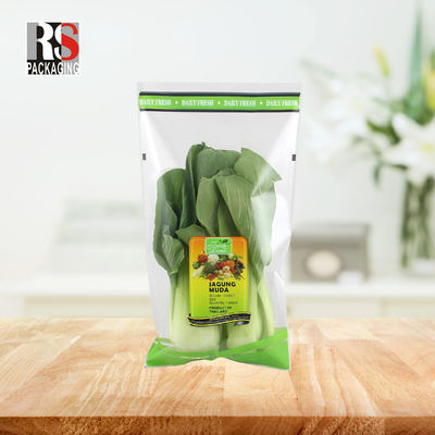 OEM BOPP anti-brouillard transparent Fruits frais légumes alimentaires Sac scellé Sac de stockage alimentaire réutilisable Sac de stockage de légumes